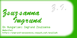 zsuzsanna imgrund business card